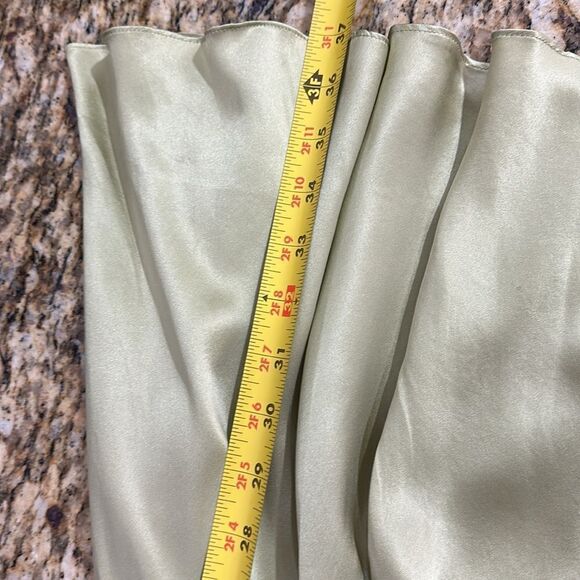 Terani Silk Beaded Lace Detailing Sleeveless Slip Dress Size 4 - Picture 9 of 9